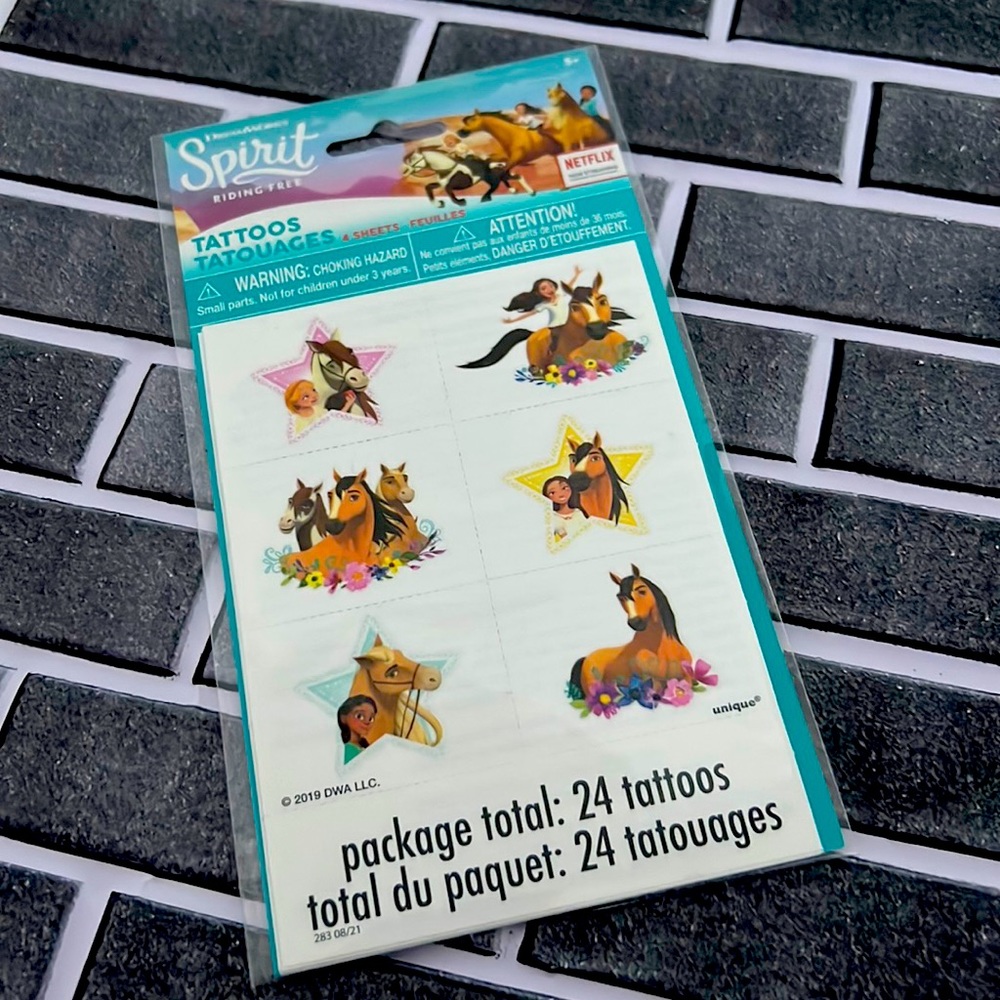 24 pcs Spirit Temporary Tattoos